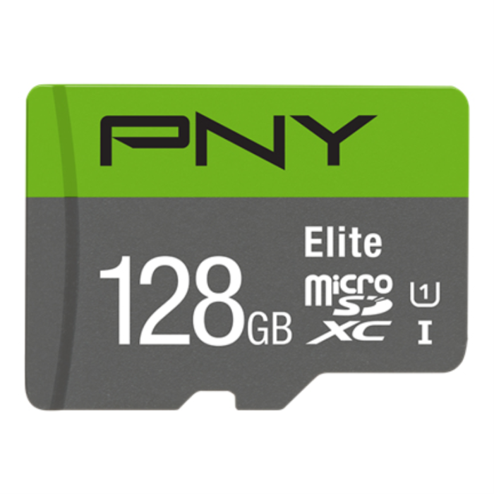 PNY MicroSDXC 128 GB Elite UHS-I Clase 10 V10 Verde Gris PNY MicroSDXC 128 GB Elite UHS-I Clase 10 V10 Verde Gris