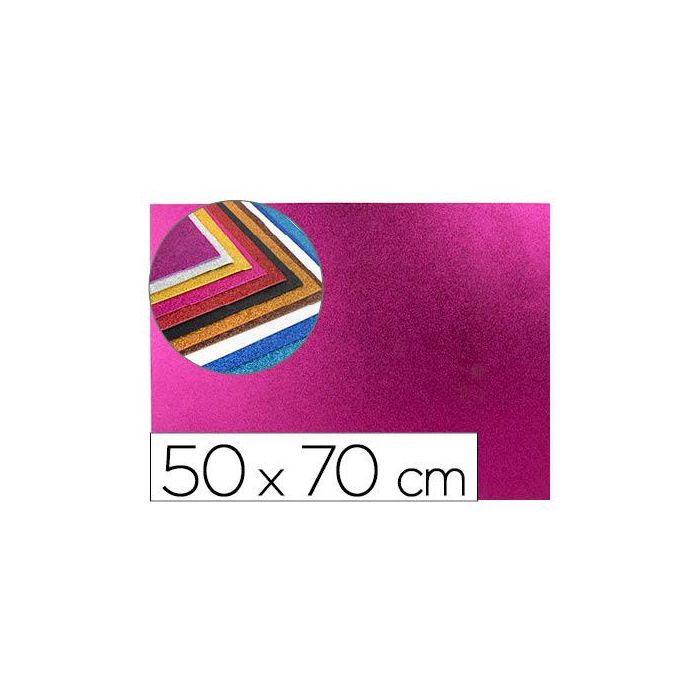 Goma Eva Con Purpurina Biodegradable Liderpapel 50x70 cm 60 gr-M2 Espesor 2 mm Rosa 10 unidades 0 Goma Eva Con Purpurina Biodegradable Liderpapel 50x70 cm 60 gr-M2 Espesor 2 mm Rosa 10 unidades 0