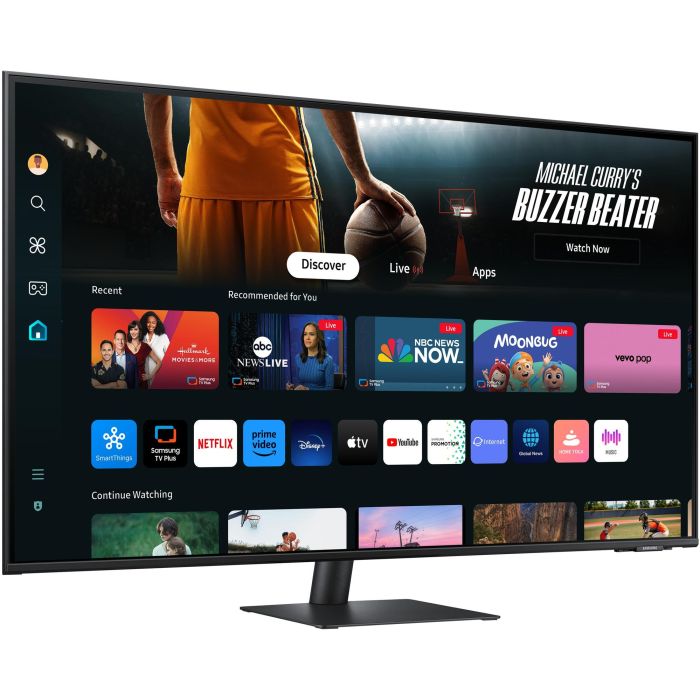Samsung M7 S43DM702UU Smart Monitor 43" 4K UHD Tizen Smart TV para PC, Gaming Hub, Workspace, USB-C, Negro 1