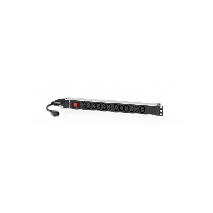 Salicru SPS 12F PDU C13/C14 Regleta de Distribución de Energía Negra 1U 19" 12 Salidas AC 10A Interruptor Integrado 0 Salicru SPS 12F PDU C13/C14 Regleta de Distribución de Energía Negra 1U 19" 12 Salidas AC 10A Interruptor Integrado 0