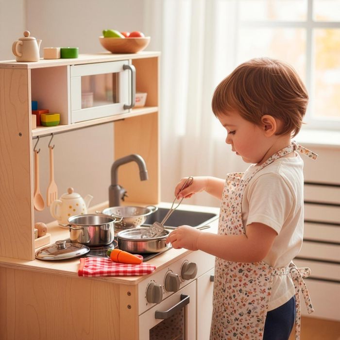 Tachan Mochila con Menaje de Cocina en Acero Inoxidable 11 Piezas para Niños +3 Años 5