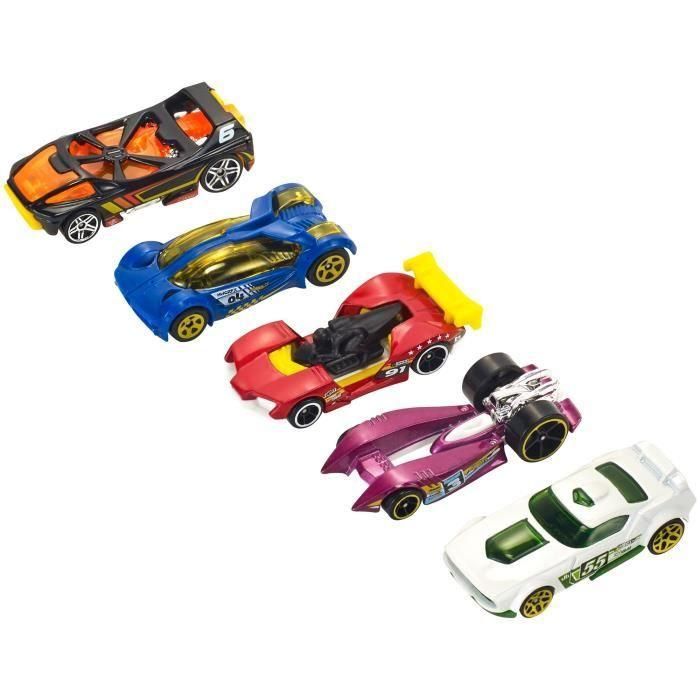 Hot Wheels 1806 Pack de 5 Vehículos Metálicos a Escala 1/64, Resistentes y Coloridos, para Pistas y Garajes - Edad +3 Años 3