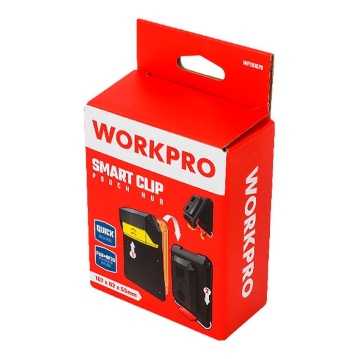 Clip y enganche para bolsa de herramientas, 107 x 82 x 55 mm 1