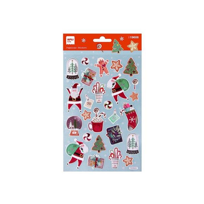 Pegatinas Apli Navidad Ho Ho Ho 1H (Set de 5)