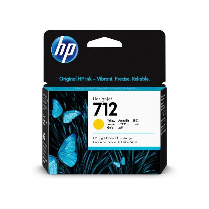 HP Tinta Amarillo Designjet T200 - T600 - Nº 712