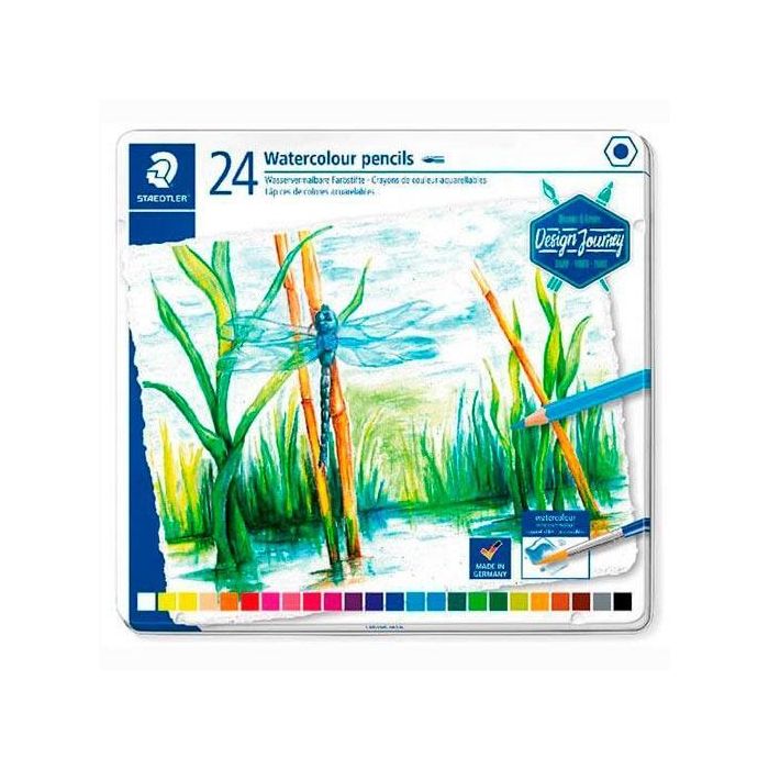 Staedtler Lápices de Colores Desing Journey 14610C Estuche Metal 24 Unidades