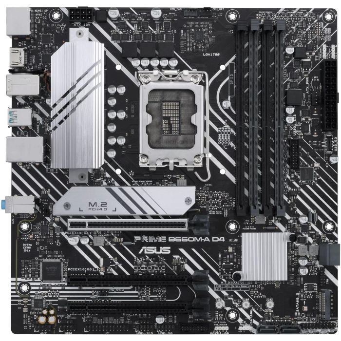 Asus 90MB19K0-M1EAYC Placa Base Prime B660M-A D4-CSM Socket LGA 1700 Intel B660 Micro ATX DDR4 PCIe 4.0, M.2 para 12ª/13ª Gen 1