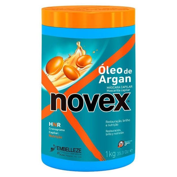 Novex Argan Oil - Tratamiento Capilar Ultrapprofundo 1kg para Cabellos Secos, con Frizz y Puntas Abiertas Novex Argan Oil - Tratamiento Capilar Ultrapprofundo 1kg para Cabellos Secos, con Frizz y Puntas Abiertas