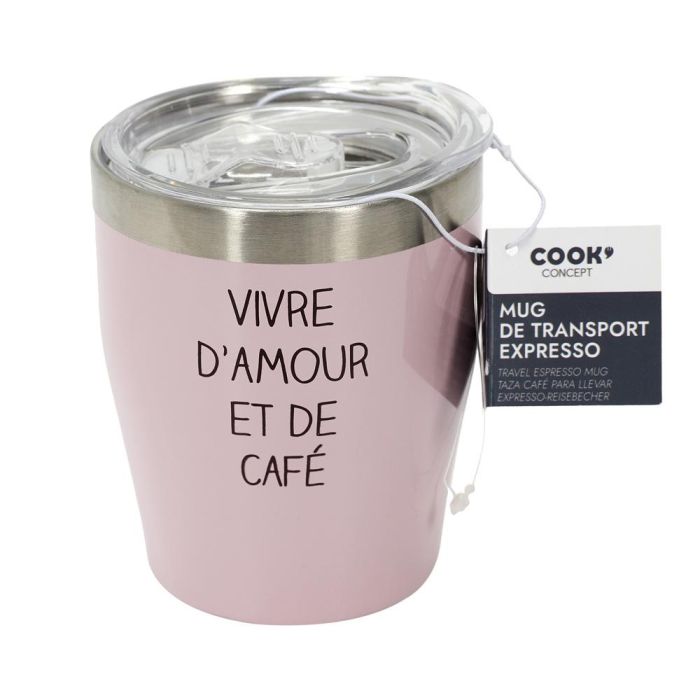 Cook Concept Vaso Térmico Espresso Take Away 300 ml Acero Inoxidable Antideslizante 1