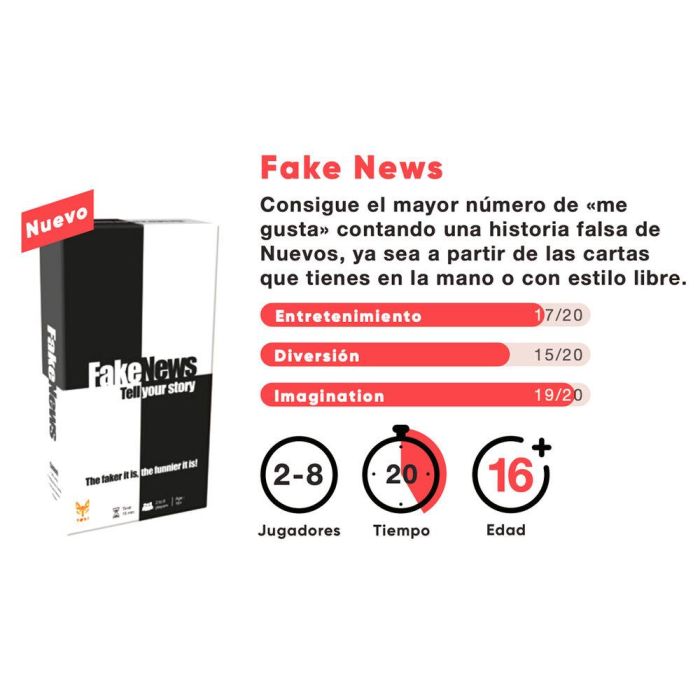 Juego de mesa Fake News español 1