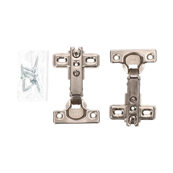 Edm Bisagra de cazoleta recta bc01 26mm acero zincado con tornillos incluidos Edm Bisagra de cazoleta recta bc01 26mm acero zincado con tornillos incluidos