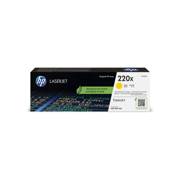 HP Toner Amarillo Laserjet Pro 4302Fdwe, 4202Dn, 4202Dw, 4202Dwe, 4302Dw, 4302Dwe, Mfp 4303Dw, Mfp 4303Fdw - 220X, 5.500 páginas