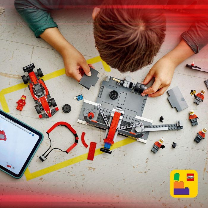 Lego Juego de Construcción City Fórmula 1 Parada en Boxes con Equipo de Mecánicos y Coche Ferrari para Niños +6 Años 5 Lego Juego de Construcción City Fórmula 1 Parada en Boxes con Equipo de Mecánicos y Coche Ferrari para Niños +6 Años 5