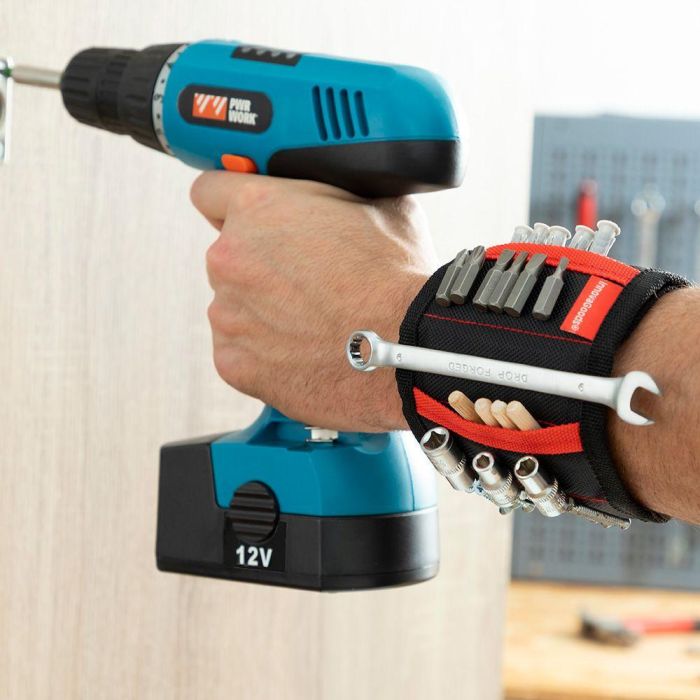 Muñequera Magnética para Bricolaje WrisTool InnovaGoods Muñequera Magnética para Bricolaje WrisTool InnovaGoods