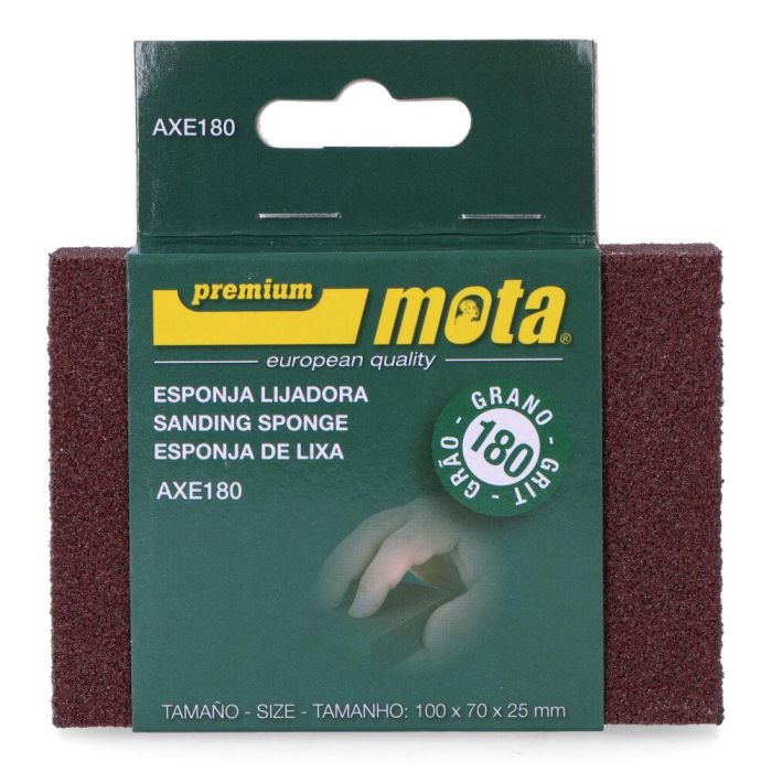 Lija de esponja alumina grano 180 axe180 mota