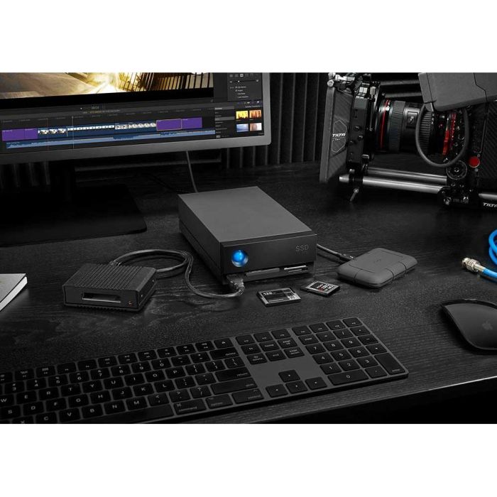 LaCie 1big Dock SSD Pro 4TB Thunderbolt 3 USB 3.1 para MAC & PC - Disco Duro Externo Profesional - Gris 5