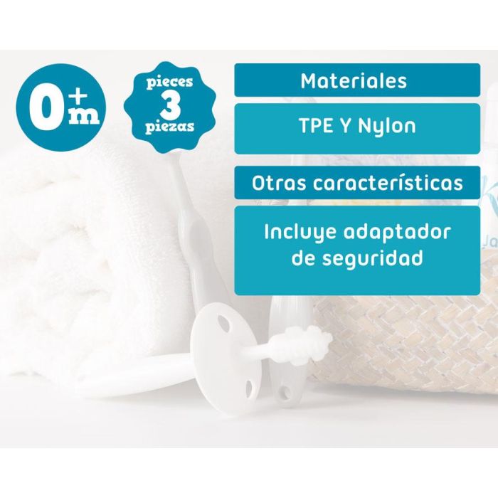 KioKids Set Higiene Bucal Evolutivo Bebé, 3 Cepillos Dentales Silicona y Nylon con Tope, Gris, +0 Meses 5 KioKids Set Higiene Bucal Evolutivo Bebé, 3 Cepillos Dentales Silicona y Nylon con Tope, Gris, +0 Meses 5