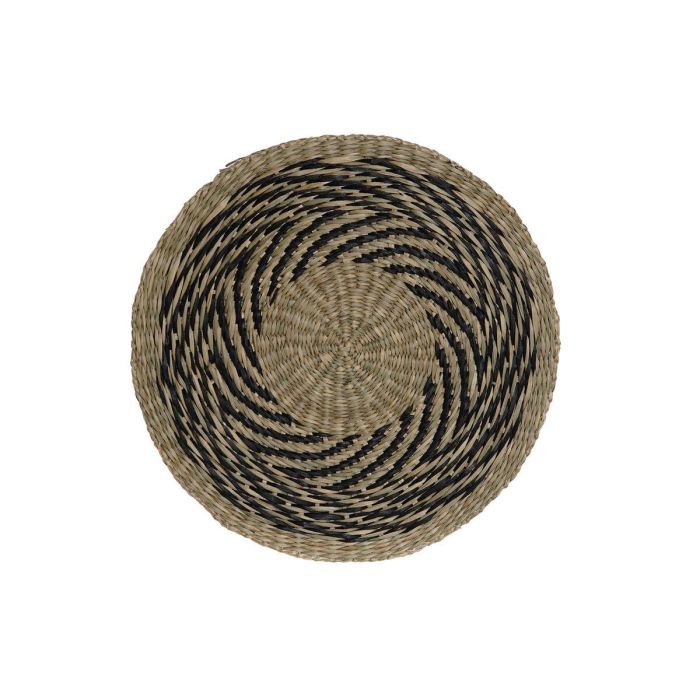 Salvamantel DKD Home Decor Negro Natural 38 x 38 x 1 cm Salvamantel DKD Home Decor Negro Natural 38 x 38 x 1 cm