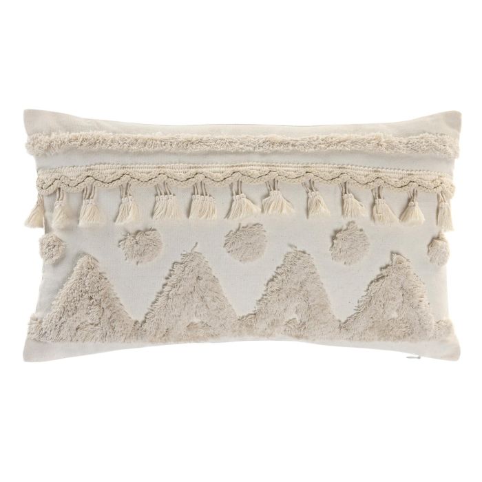 DKD Home Decor Cojín Urban Crudo 30 x 50 cm Poliéster (2 Unidades)