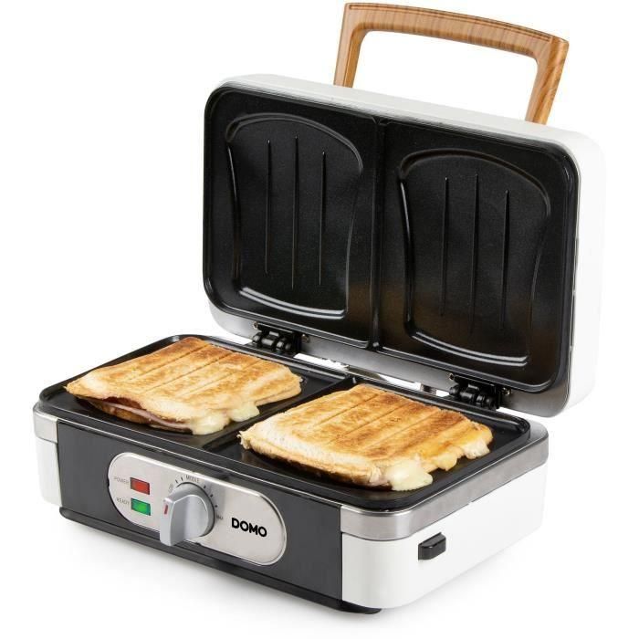 Electrodoméstico 3 en 1 - DOMO - DO9277C - Croquetas, gofres y grill - 1100 W - Blanco 2