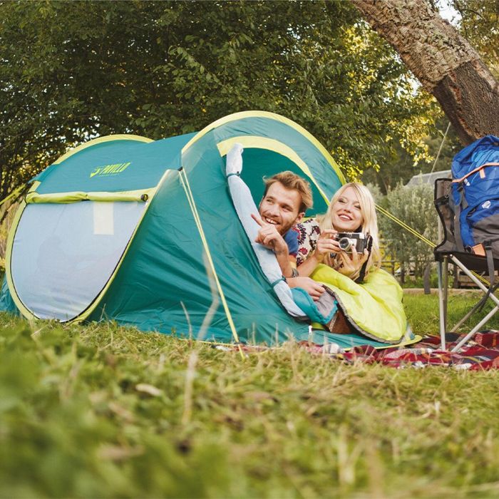 TIENDA 2 PERSONAS COOLDOME 2 PAVILLO - 1 dormitorio - impermeable 300mm - ideal festival 9