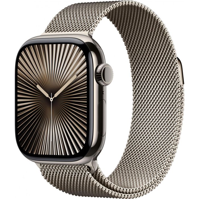 Apple Watch Series 10 GPS + Cellular 42mm con caja de titanio natural y correa Milanese Loop natural 0 Apple Watch Series 10 GPS + Cellular 42mm con caja de titanio natural y correa Milanese Loop natural 0