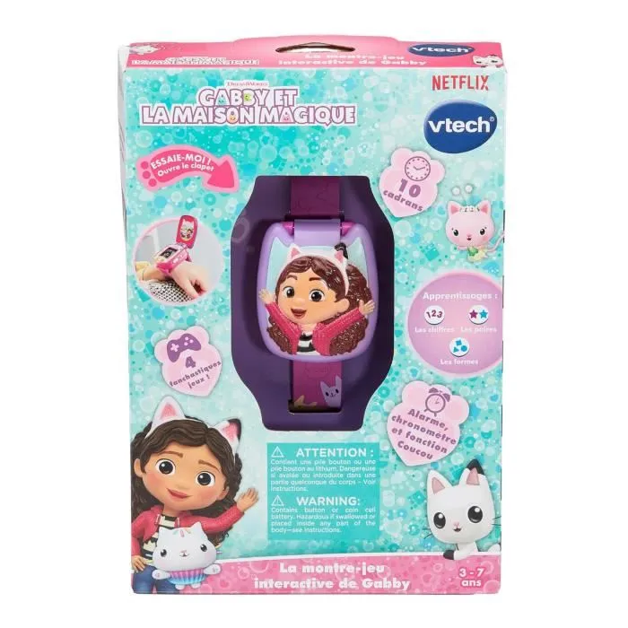 Vtech 3417765618659 Gabby y La Casa Mágica - El Reloj Interactivo Del Juego de Gabby - Idioma francés 3