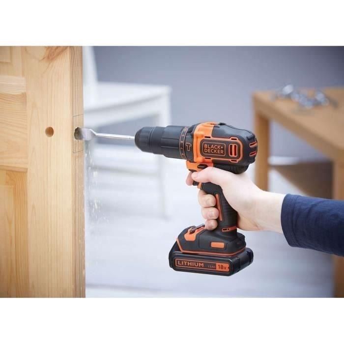 Black + Decker BDCHD18C2TA-QW Taladro de impacto 18 V con 2 baterías 2