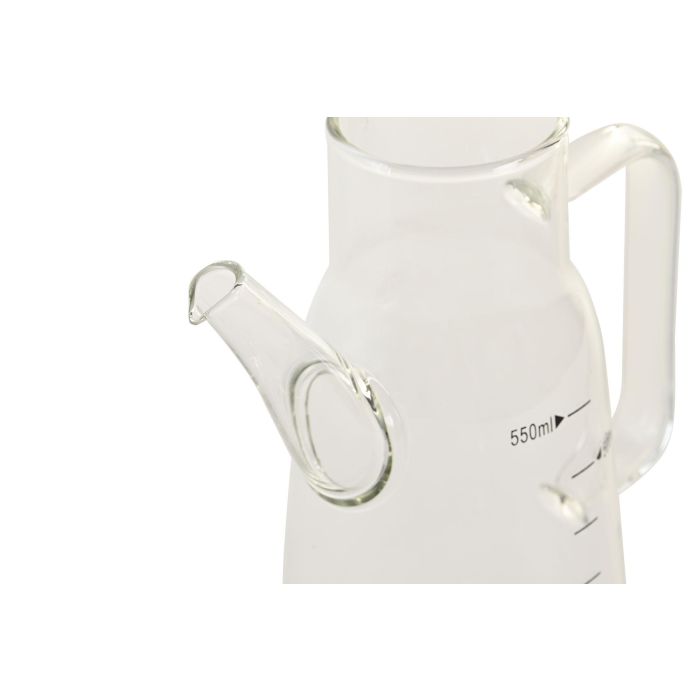 DKD Home Decor Aceitera Básicos 550ml, Borosilicato e Inox, Cierre Hermético, Apta Lavavajillas, Transparente Plateado 4 DKD Home Decor Aceitera Básicos 550ml, Borosilicato e Inox, Cierre Hermético, Apta Lavavajillas, Transparente Plateado 4