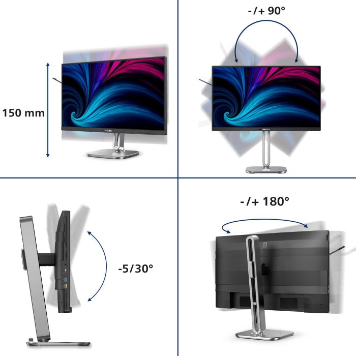 PHILIPS 24B2U4301/00 60,45cm 23,8Zoll 1920x1080 HDMI DP USB 8 PHILIPS 24B2U4301/00 60,45cm 23,8Zoll 1920x1080 HDMI DP USB 8