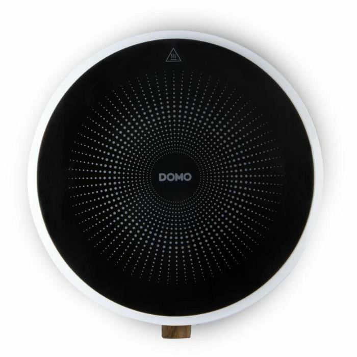 Domo DOM1737417288043 Placa de inducción DO30112IP 2000W, 1 quemador, diseño redondo blanco 1