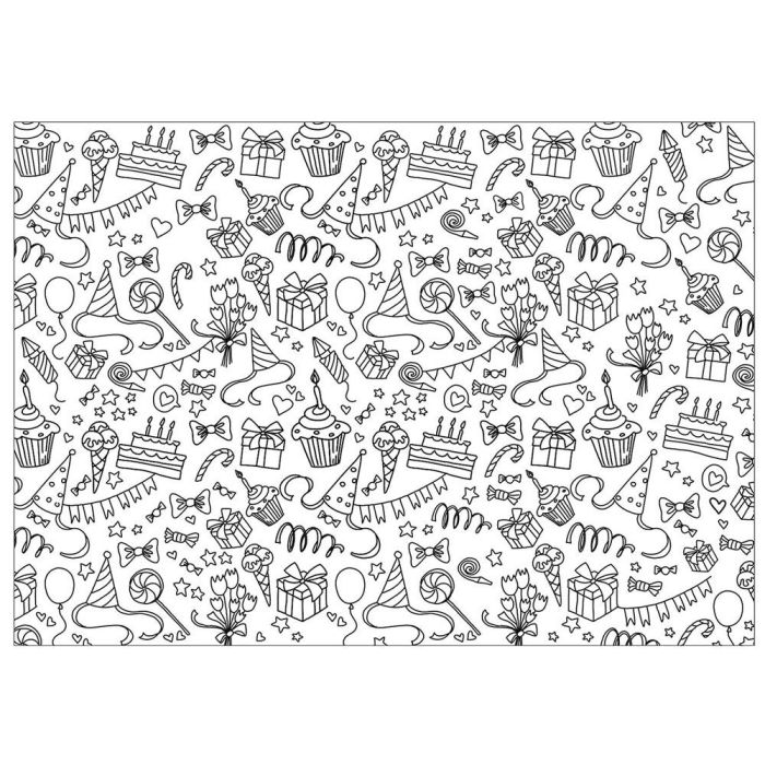 Jeux 2 momes Juego de 10 Individuales para Colorear 2 momes 30x42 cm 1