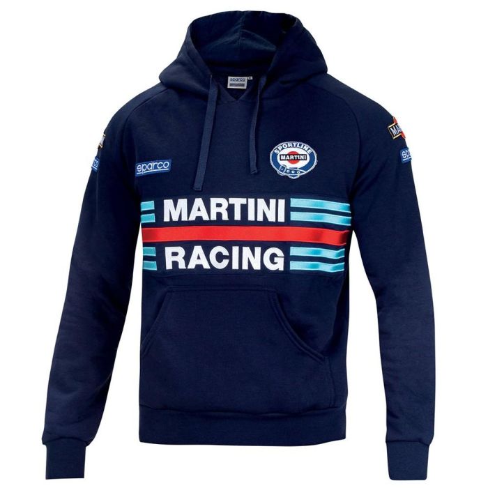 Sparco S01279MRBM2M Sudadera Martini Racing con Cremallera Completa 100% Algodón Azul Marino Talla M Sparco S01279MRBM2M Sudadera Martini Racing con Cremallera Completa 100% Algodón Azul Marino Talla M