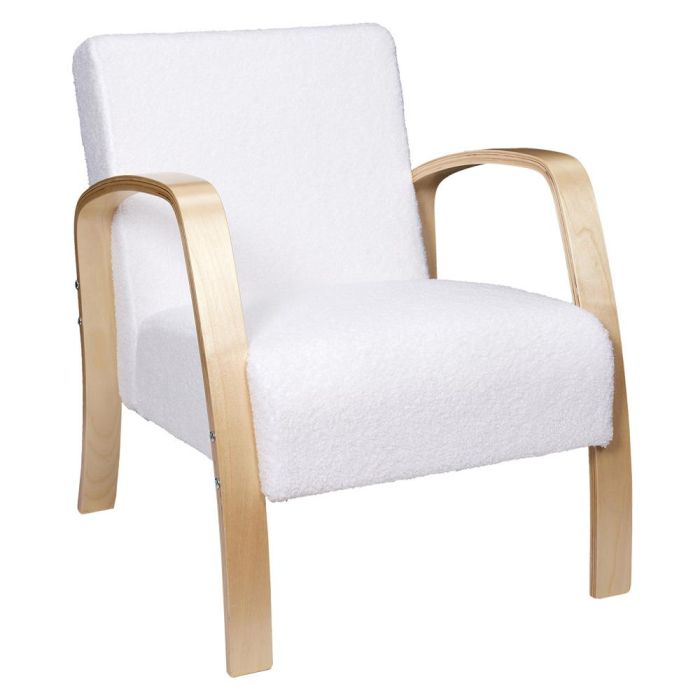 Home Deco Factory Butaca Hella - Diseño Original y Cómodo, Tapizado Suave, Patas Curvadas, Colección Natural 0 Home Deco Factory Butaca Hella - Diseño Original y Cómodo, Tapizado Suave, Patas Curvadas, Colección Natural 0