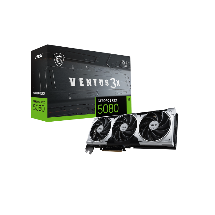 MSI GeForce RTX 5080 VENTUS 3X 16G OC PLUS Tarjeta Gráfica 16GB GDDR7 PCIe x16 5.0 912-V531-001