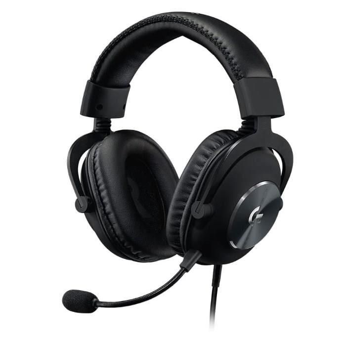 Logitech G Pro X Auriculares Gaming Cableados con Sonido Envolvente 7.1 y Micrófono Blue VO!CE para PC