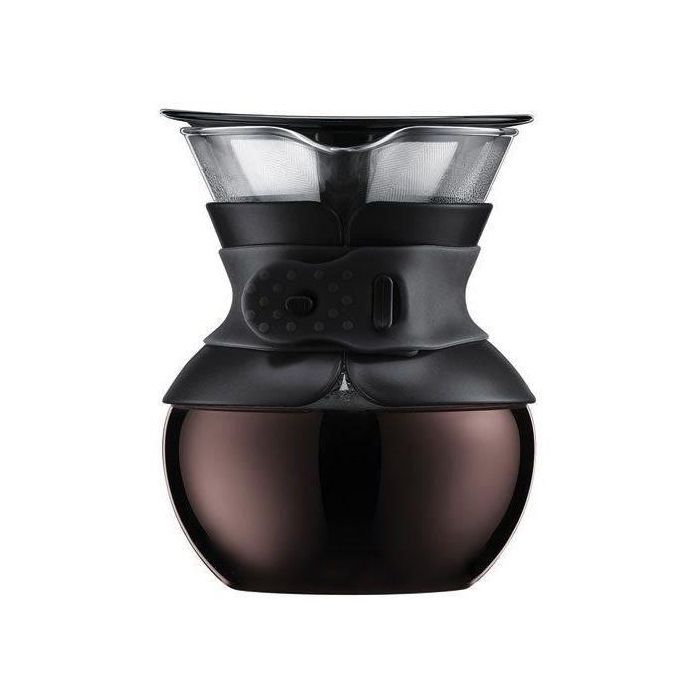 A Over - Bodum Cafeter, filtro de malla de acero inoxidable permanente, 0.5 L, 4 tazas A Over - Bodum Cafeter, filtro de malla de acero inoxidable permanente, 0.5 L, 4 tazas