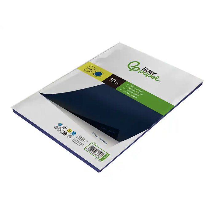 Liderpapel Papel Carbon Azul DIN A4 Bolsa de 10 Hojas 3