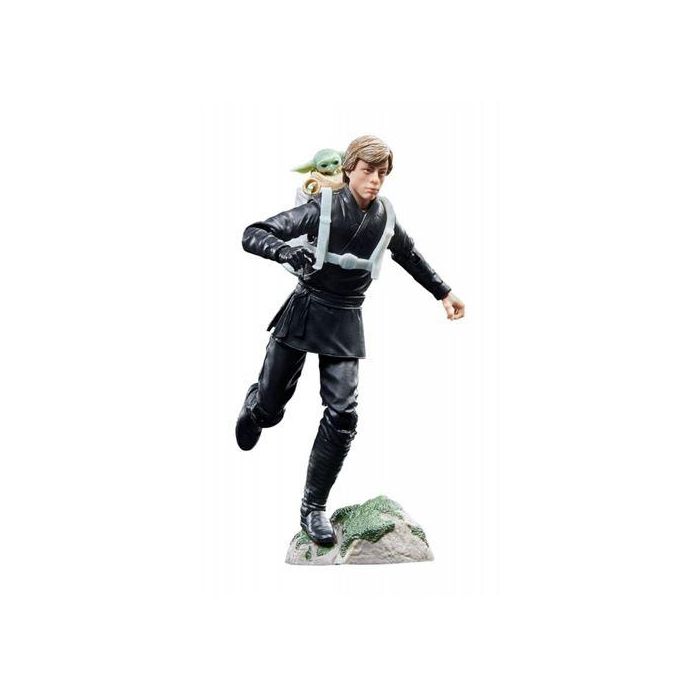 HASBRO Figura Luke Skywalker & Grogu Star Wars The Black Series El Libro de Boba Fett 15cm