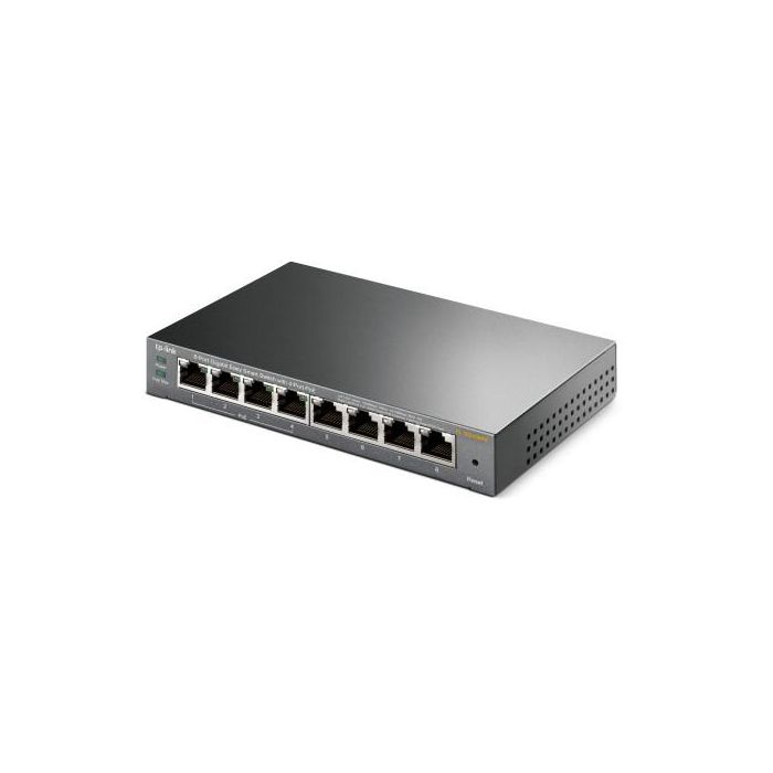 TP-LINK TL-SG108PE No administrado Gigabit Ethernet (10/100/1000) Energía sobre Ethernet (PoE) Negro 3