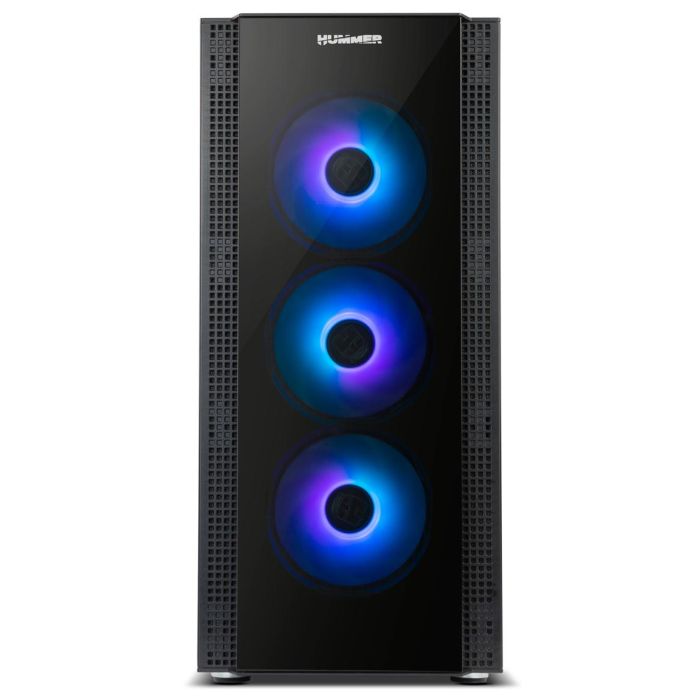 NOX Hummer Horus Midi Tower Negro con Cristal Templado y Ventiladores ARGB - Caja de PC Gaming 8