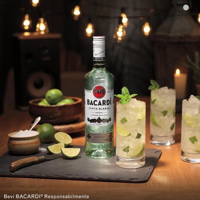 Bacardi Carta Blanca Ron Blanco 100 cl - 37.5 ° 1 Bacardi Carta Blanca Ron Blanco 100 cl - 37.5 ° 1