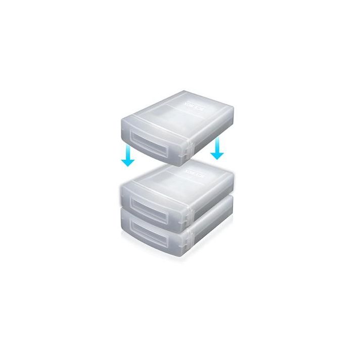 ICY BOX IB-AC602A Funda de protección para disco duro 3.5" plástico translúcido para cualquier marca 1