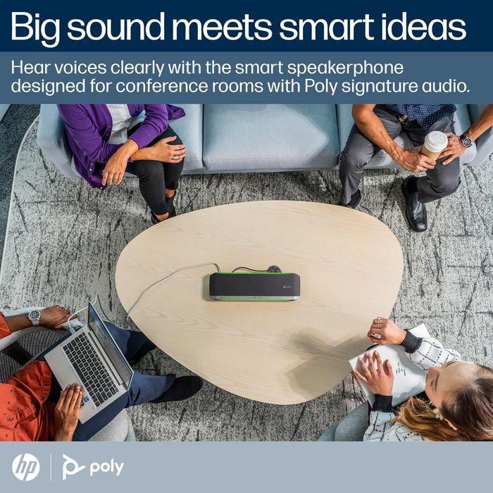Poly Sync 60 Certificado para Microsoft Teams Altavoz Inteligente USB/Bluetooth para Salas de Conferencia 3