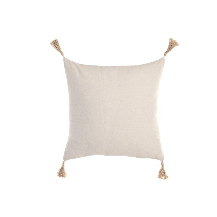 Cojin Boho DKD Home Decor Natural 45 x 45 cm (2 Unidades) 2