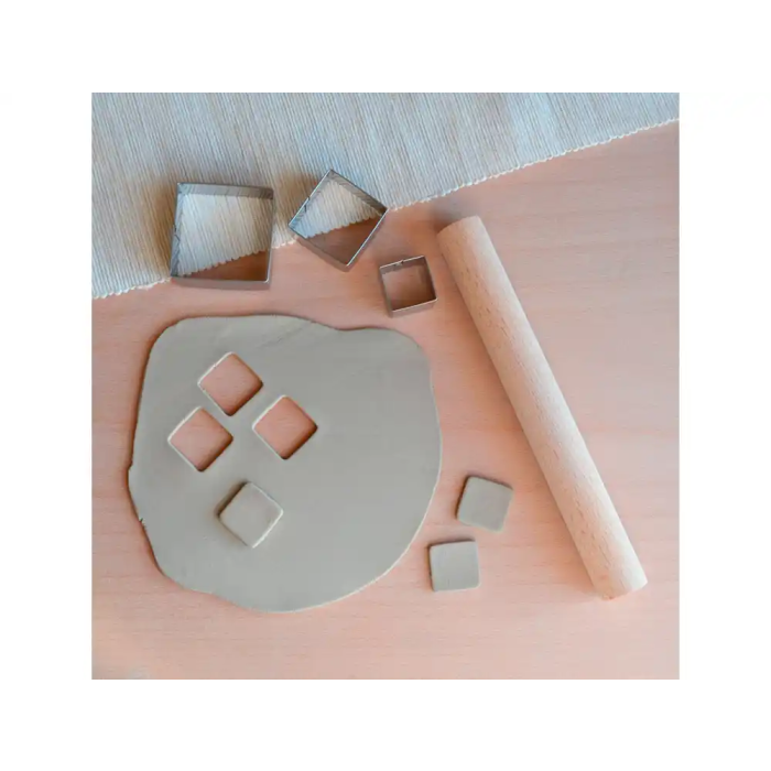 SIO-2 Set de 3 Cortadores Metálicos Cuadrados para Cerámica, Arcilla y Modelado - Herramientas de Cerámica, Utensilios para Manualidades, 220 mm SIO-2 Set de 3 Cortadores Metálicos Cuadrados para Cerámica, Arcilla y Modelado - Herramientas de Cerámica, Utensilios para Manualidades, 220 mm