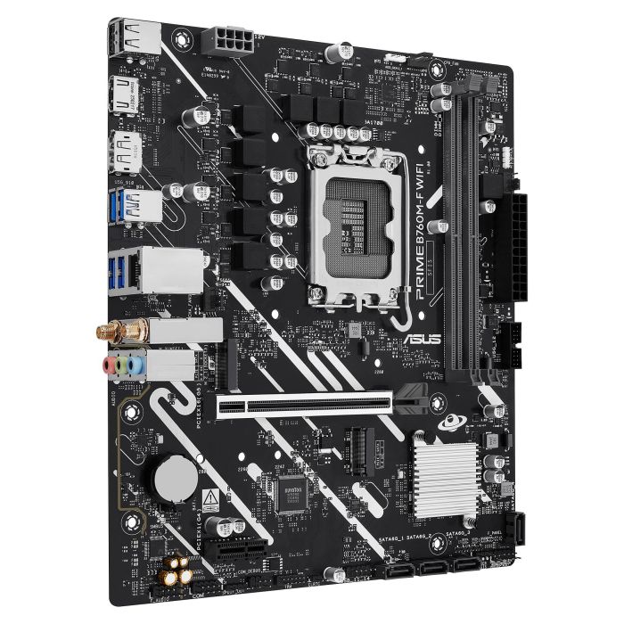ASUS PRIME B760M-F WiFi Placa Base Intel B760 Micro ATX DDR5 con WiFi 6 4