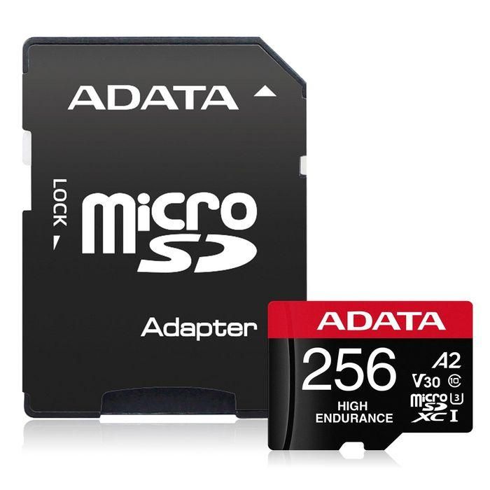 ADATA 256GB microSDXC/SDHC UHS-I U3 V30 A2, Tarjeta de Memoria de Alta Resistencia para Dashcams y Sistemas de Vigilancia, Resistente al Agua y Golpes 2