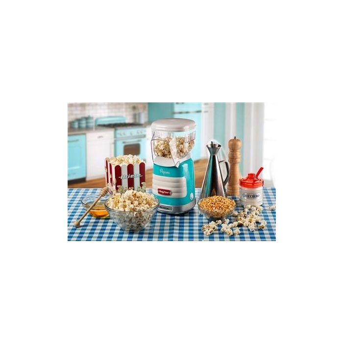 Ariete 2956/01 Máquina de Palomitas Party Time Popper Azul, Diseño Retro Años 50 9 Ariete 2956/01 Máquina de Palomitas Party Time Popper Azul, Diseño Retro Años 50 9
