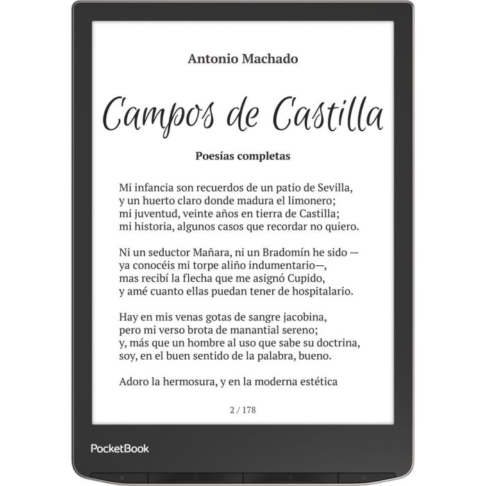 Pocketbook readers InkPad 4 - Ebook 7.8 Pulgadas, Pantalla E Ink Carta 1200, 32GB, Resistente al Agua IPX8, SMARTlight 1